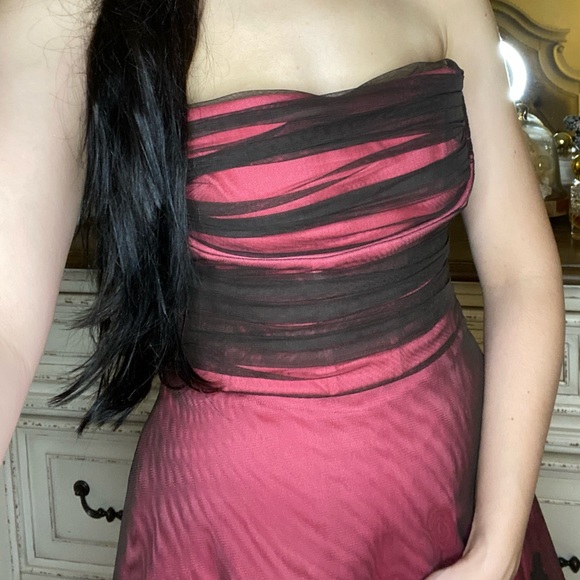 BCBGMAXAZRIA black pink tulle lace dress (S-M) Avril Lavigne pop punk style - Picture 17 of 17